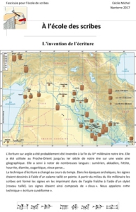 Carte écoles des scribes