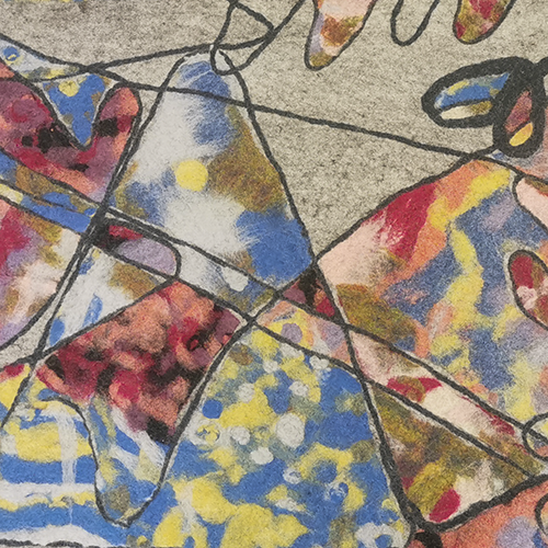 Tapis en laine feutrée
